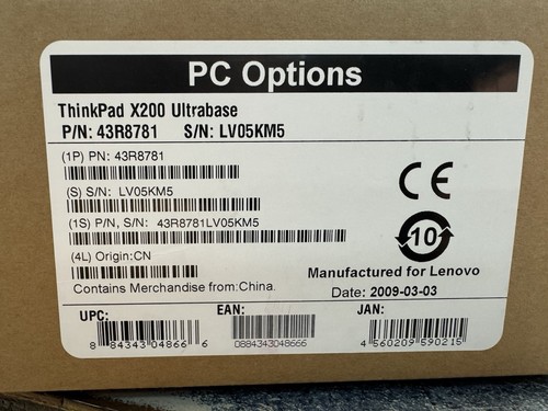 Lenovo ultrabase 43r8781 for - lenovo,